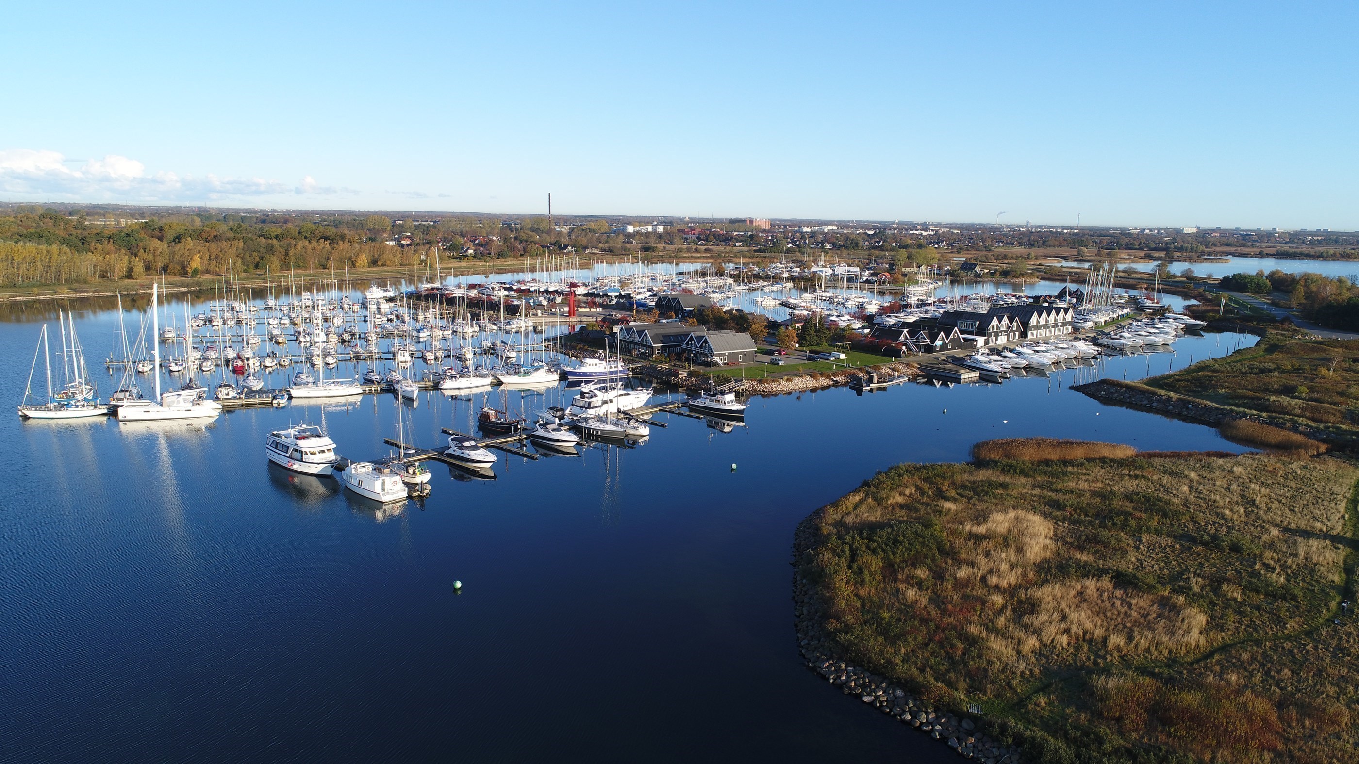 Dronefoto af Greve Marina